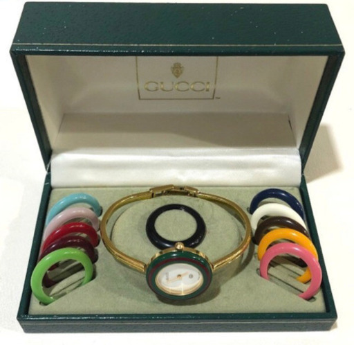 GUCCI 1100-Lチェンジベゼル バングルウォッチ 全12色  レディース