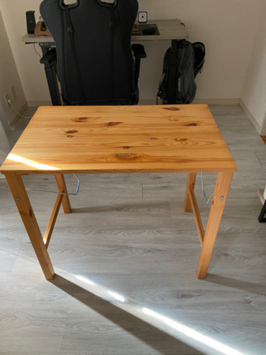 【募集終了致しました】机 無印良品 パイン材