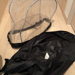 【再値下げ】自転車用　子供用シート(前用)&レインカバーセットの画像