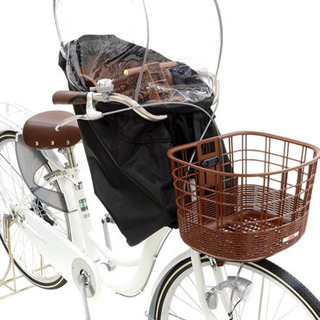 【再値下げ】自転車用　子供用シート(前用)&レインカバーセットの画像