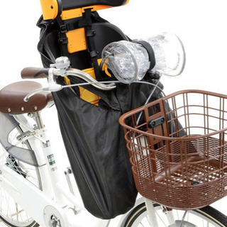 【再値下げ】自転車用　子供用シート(前用)&レインカバーセットの画像