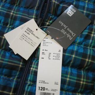 新品ライトポリフィルダウンジャケット120☆ユニクロUNIQLOの画像