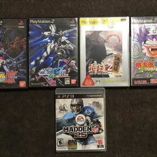PS2ソフト4本、PS3ソフト1本セット500円