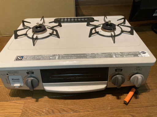 美品  ガスコンロ  LPガス プロパンガス  リンナイ  Rinnai  グリル未使用