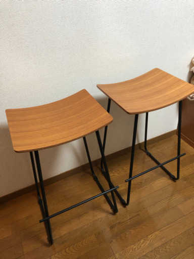 カウンターチェア2個セット