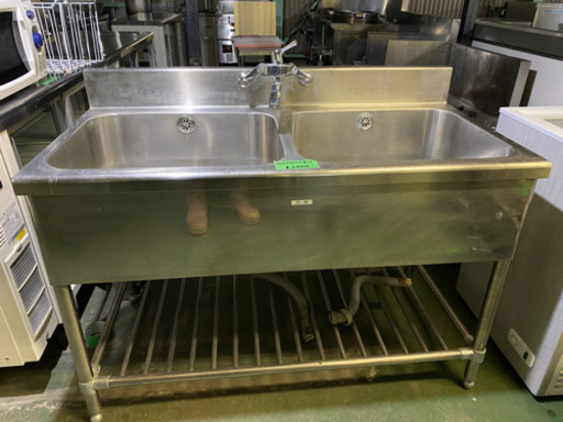 業務用　2槽シンク　1200x600x920