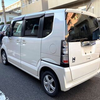 H24年式 ホンダ N-BOX G Lパッケージ 白 JF1 修復歴なし ステアリングリモコン付純正ナビフルセグTV/バックカメラ/ETC/左側パワースライドドアの画像