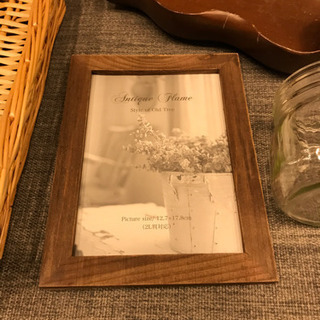 おしゃれインテリア雑貨　トレー　入れ物　瓶　カゴ　バスケット　写真立て　木製　家具の画像