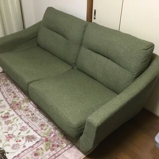 【2/12まで】0円＊3人掛けソファ＊取りに来てくれる方＊搬出手...