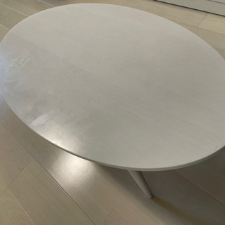 【取引予定】白のローテーブルの画像