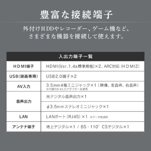 テレビ＋テレビボードセット　群馬