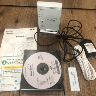 NECのWi-Fiルーター　WARP STAR Aterm WR4100Ｎの画像