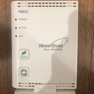 NECのWi-Fiルーター　WARP STAR Aterm WR4100Ｎの画像