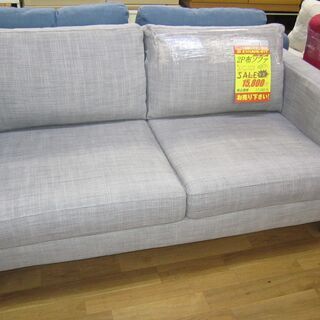 Ｒ052 IKEA 2Ｐ布ソファ、二人かけソファ、幅165cm 