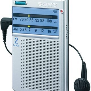 【新品】ソニー ポケッタブルラジオ 名刺サイズ ICF-T46