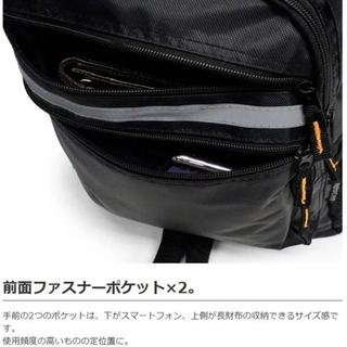 【今日の300円】Alpha Crest 反射テープ付 リュック ボディバッグの画像