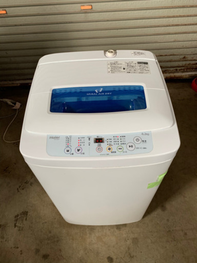 s0131-1 ハイアール　全自動電気洗濯機　JW-K42H 4.2kg 2013年製