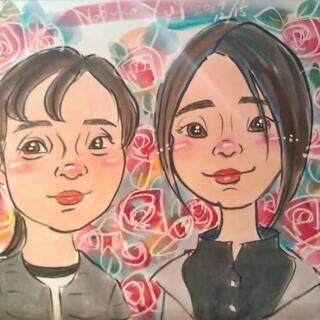 (☆∀☆)思い出の1枚に似顔絵を‼️