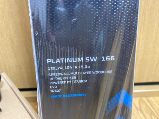 ★函館市・札幌市近郊★ 新品未使用！！★VOLKL(フォルクル)/PLATINUM/SW/166cm/調整ビンディング搭載！！