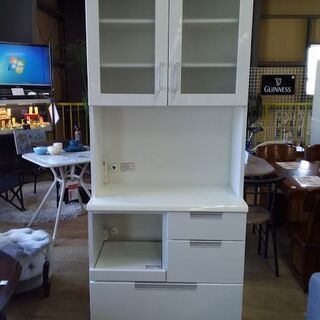 【店舗同時販売中】　ＮＩＴＯＲＩ　ニトリ　ダリア８０ＫＢ　2枚扉キッチンボード　　【店頭ご来店購入限定】