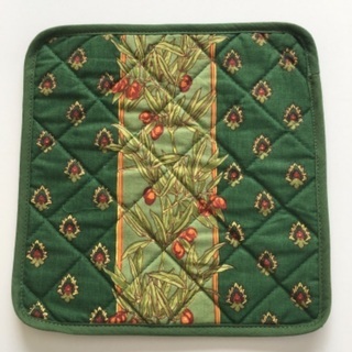 新品 鍋敷き 綿 100% プロバンス柄