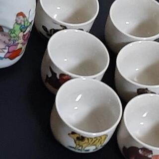 【差し上げます】七福神 徳利　十二支 お猪口【美品】セット  熱燗にの画像