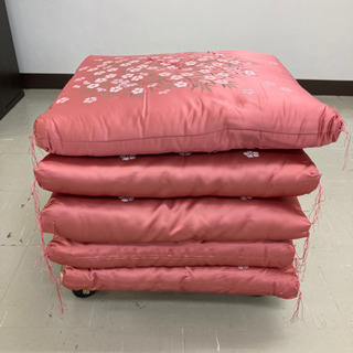引取場所 南観音 2101-091 座布団 5枚セット ピンク ...