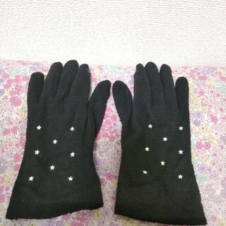 無料　一部難あり　裏起毛手袋　黒　女性引取限定　　