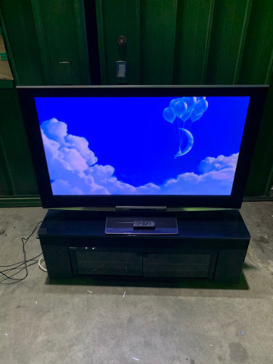 動作品 パナソニック　50インチテレビ　TH-50PZ800 SC-HTR310 オーディオシステムテレビボード