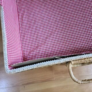 カゴバック　ピクニック　ハンドバッグ　小物入れの画像