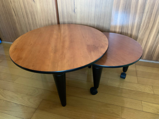 マルニ　丸テーブル　ちゃぶ台　レトロ　コンパクト