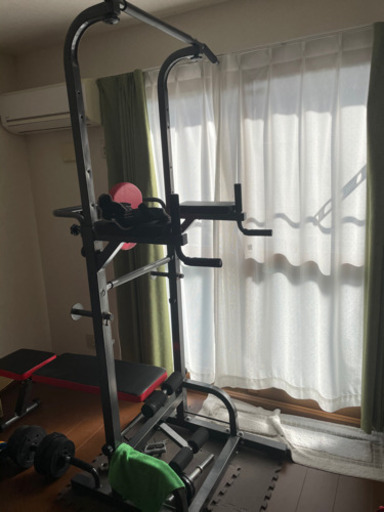 ぶら下がり健康器　ベンチ一体型