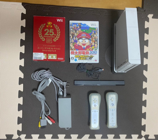 Wiiセット　ソフト2本付（スーパーマリオコレクションスペシャルパック&桃太郎電鉄2010）