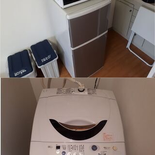 一人暮らし家電セット、冷蔵庫2015年、洗濯機2006年、電子レ...