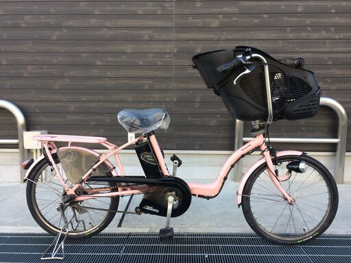地域限定送料無料 ギュットミニ 三人乗り 20インチ ピンク 神戸市 電動