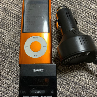 値下げ！iPodとiPod専用スピーカーとFMトランスミッター‼️の画像