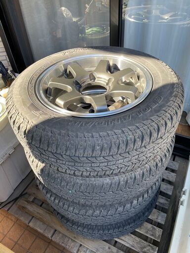 【取引中】タイヤ・ホイール4本セット　ヨコハマ/ジオランダーAT ＆ オリジンMUD-SR