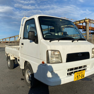 ☆サンバートラック4WD.5速MT.エアコン付き☆エンジン好調！