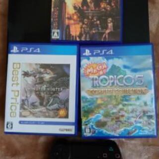 ps4本体　箱無し　ソフト9枚 SONY PS4 本体 pro 1TB CUH-7200BB01 7200BB02 選べる2色 完品