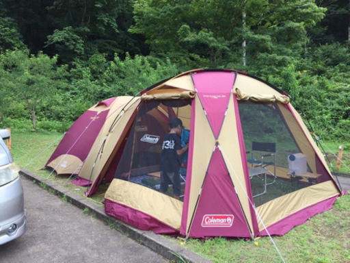 中古　コールマン　ドームスクリーンタープ＋タフドーム3025