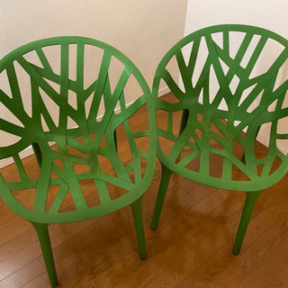 【値下】ガーデンチェア　Vitra Vegetalチェア　2台セット