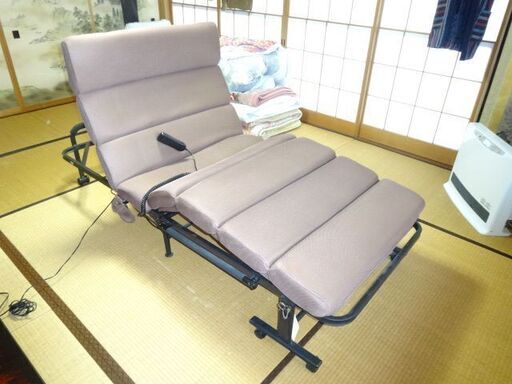 電動リクライニングベッド　折りたたみ収納式　電動ベッド 介護ベッド 折りたたみ