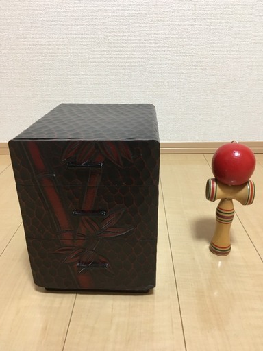 収納ボックス 木材 中古 3段