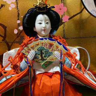 【完売御礼】雛匠 三喜作 京雛人形 「天其雛」ガラスケースの画像