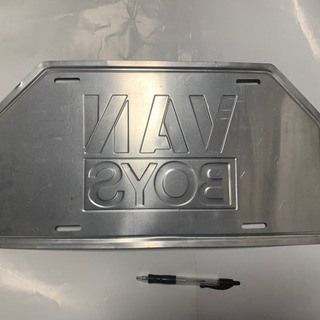 昭和レトロ、VAN  BOYS  ナンバープレート型看板の画像