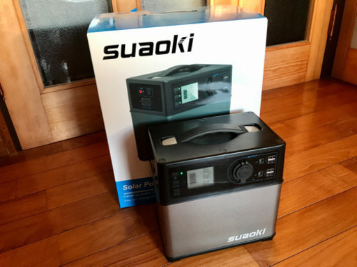 美品！suaoki PS5B★ 大容量120000mAh★400Wh ポータブル電源 100V USB 12Vソケット