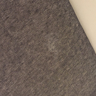 無印良品オットマン　デニムカバー付きの画像