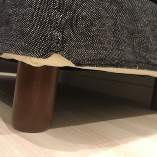 無印良品オットマン　デニムカバー付きの画像
