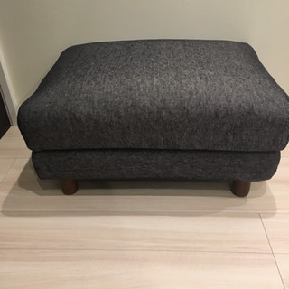無印良品オットマン　デニムカバー付きの画像