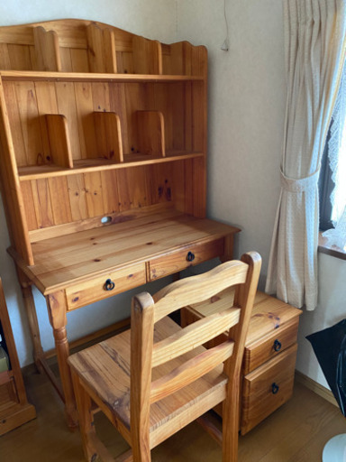 勉強机と本棚セット